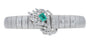 18K WG .25 CT Emerald Bracelet