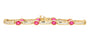 14K EFFY YG 4.27 CT Ruby Bracelet