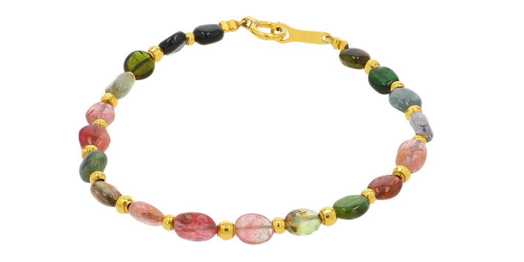 18K YG Tourmaline Bracelet