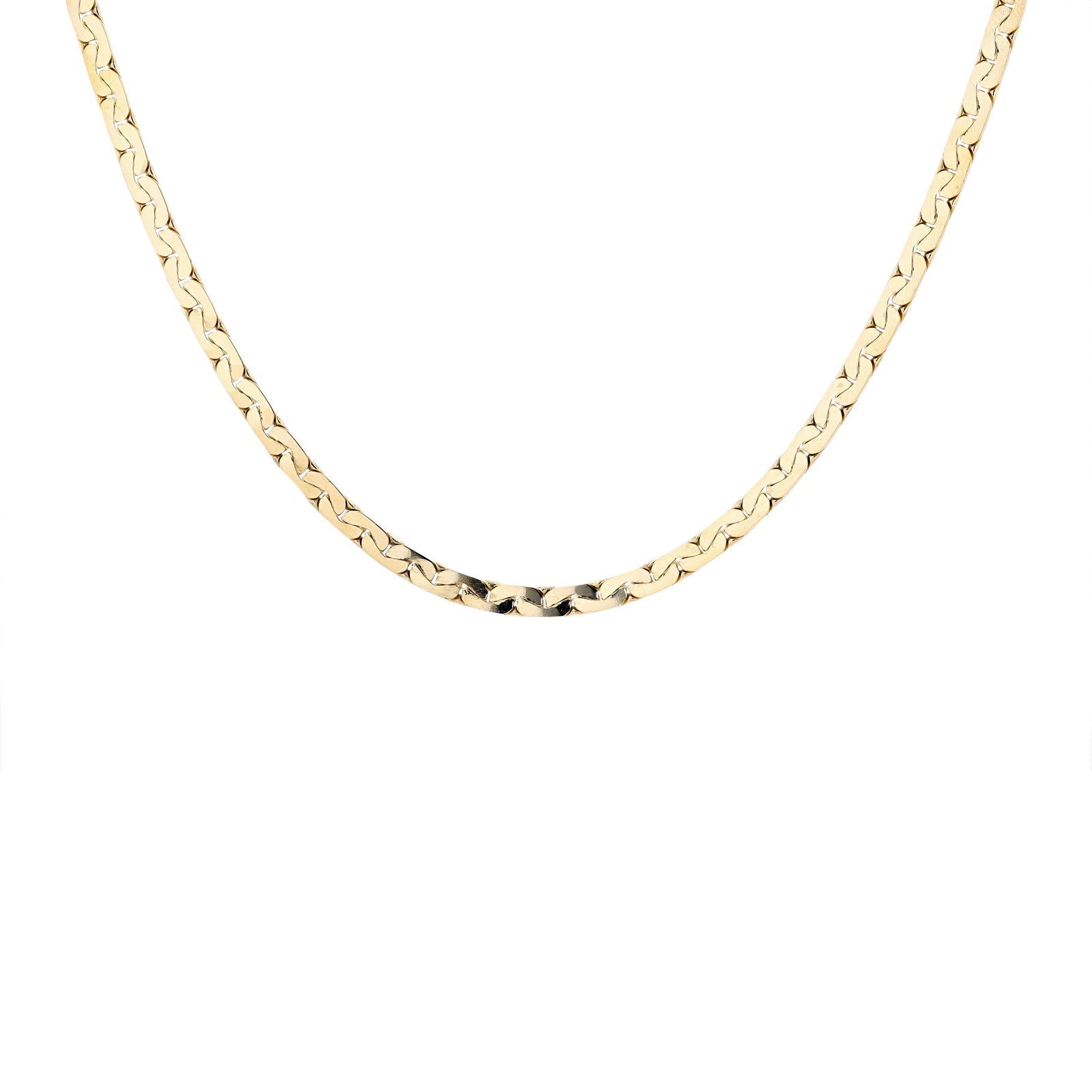 14K YG C-Link Chain