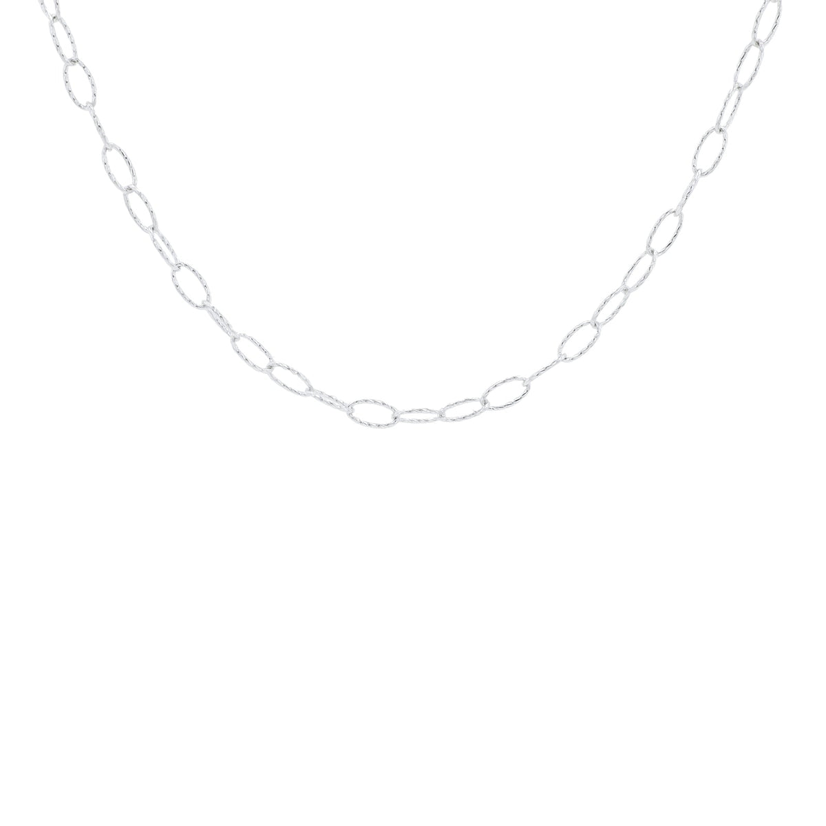14K WG Link Chain