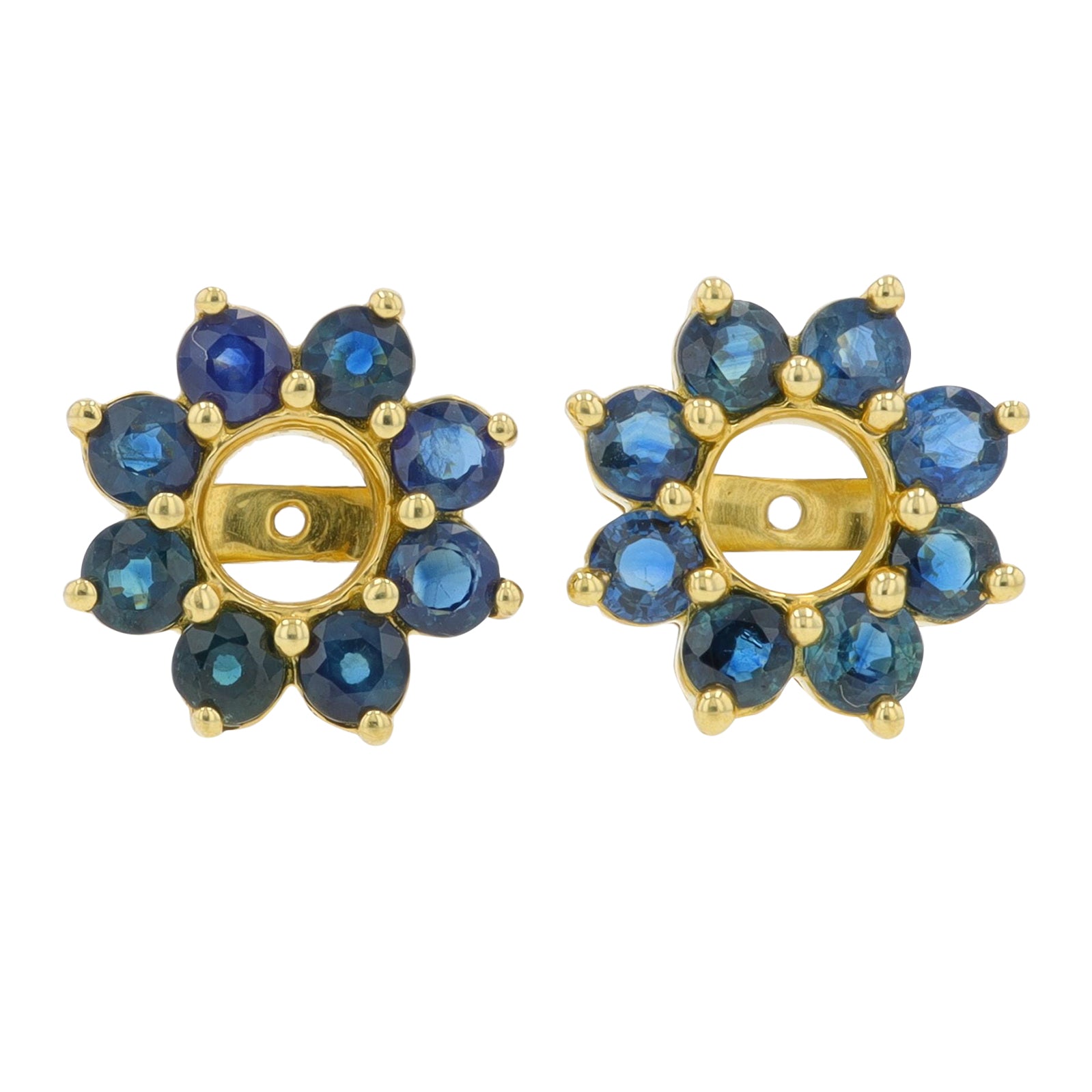 14K YG Sapphire Earring Jackets