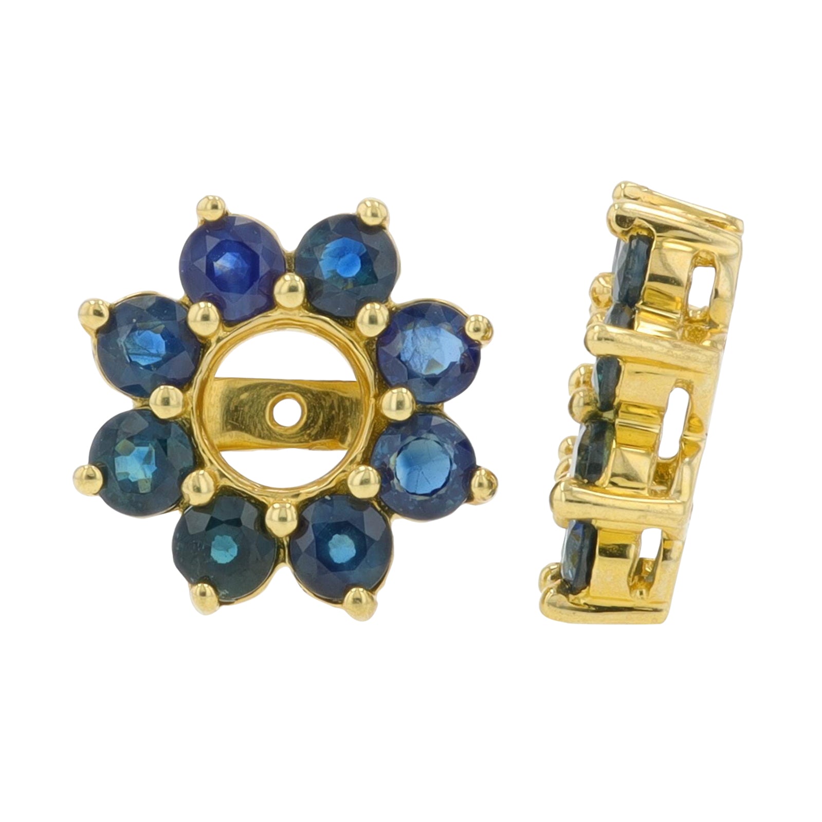 14K YG Sapphire Earring Jackets