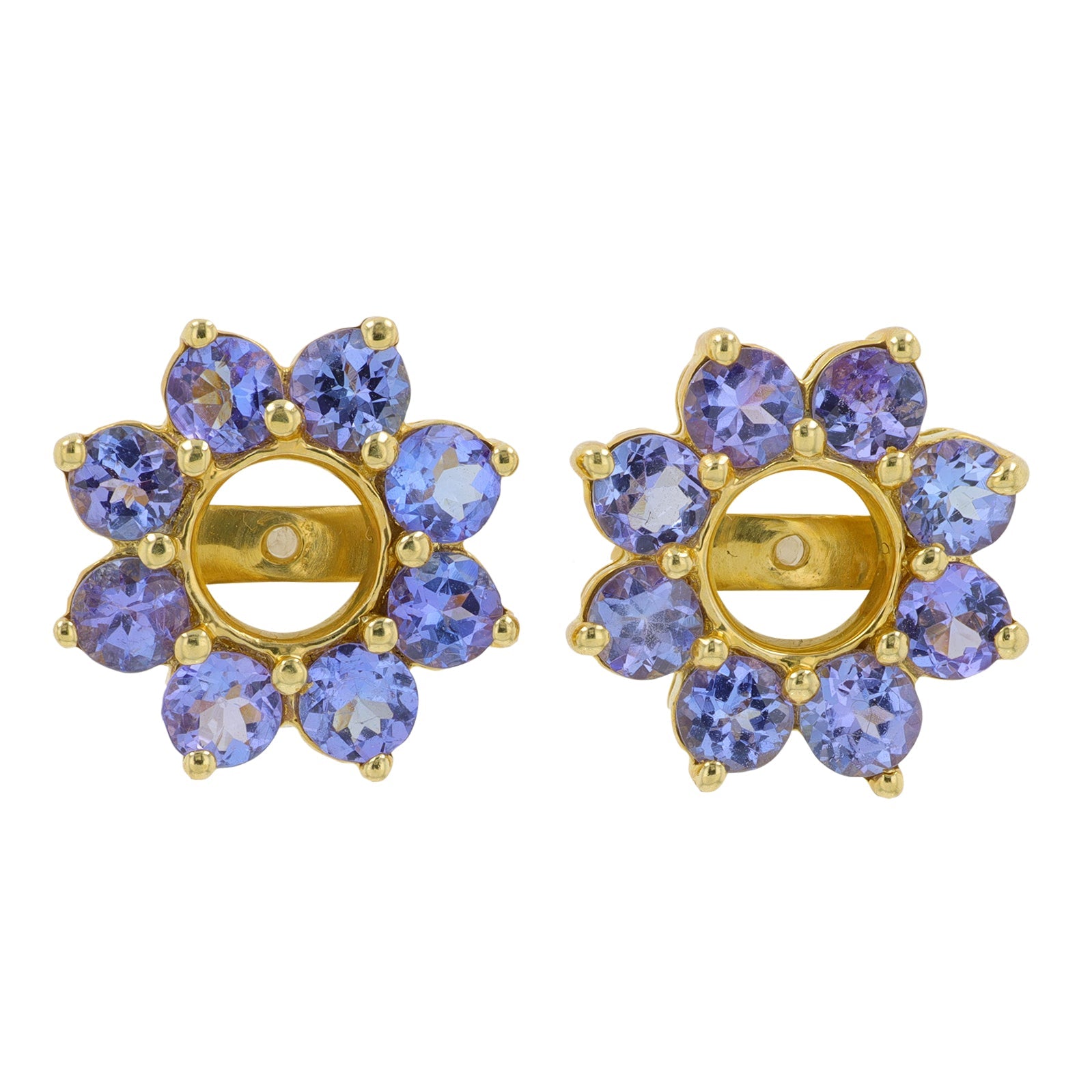 14K YG Tanzanite Earring Jackets