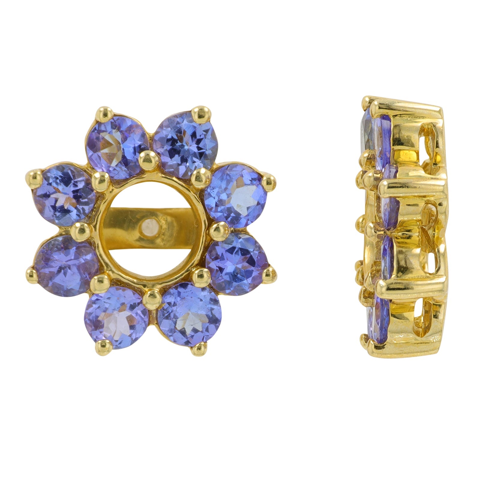 14K YG Tanzanite Earring Jackets