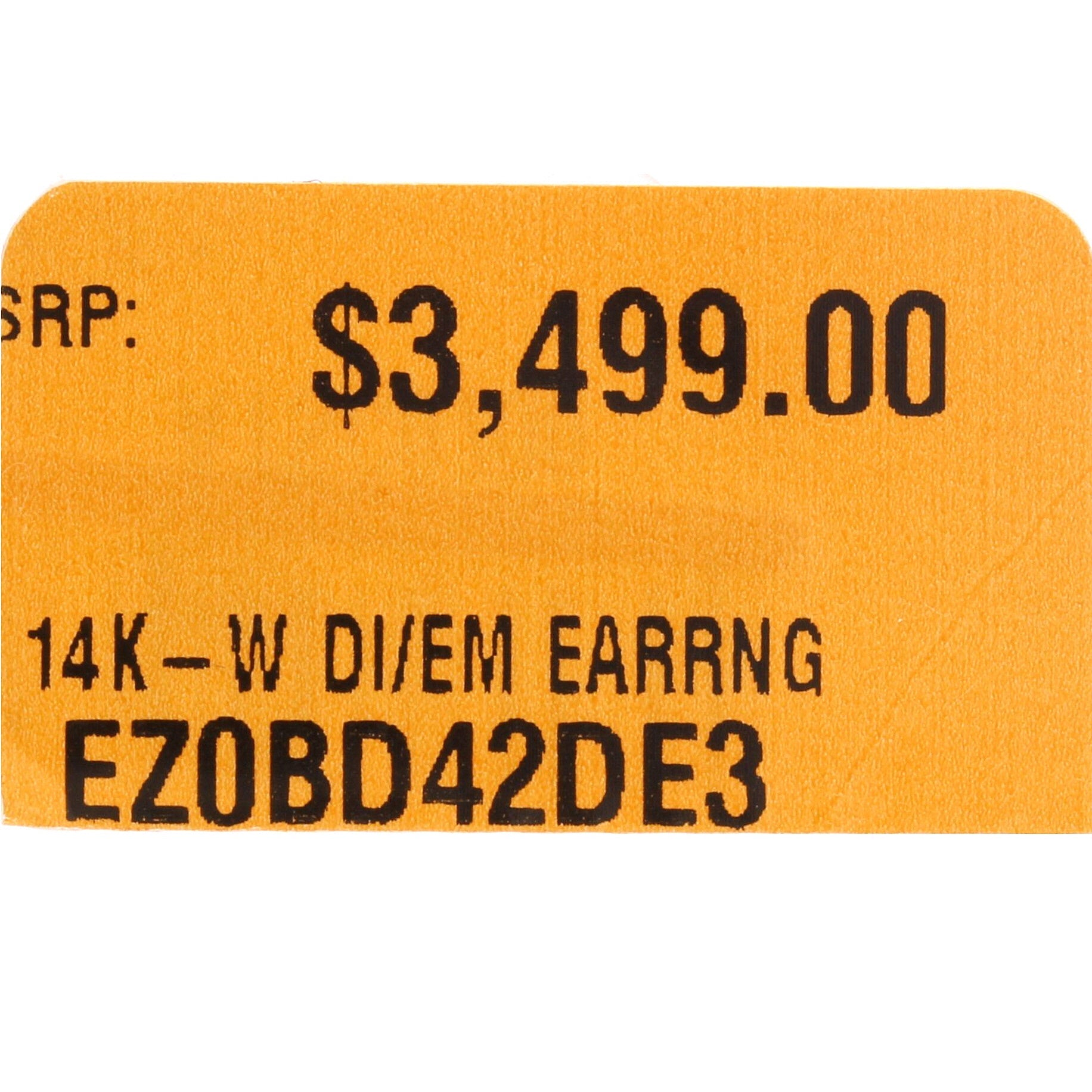 14K WG Panther EFFY Earrings