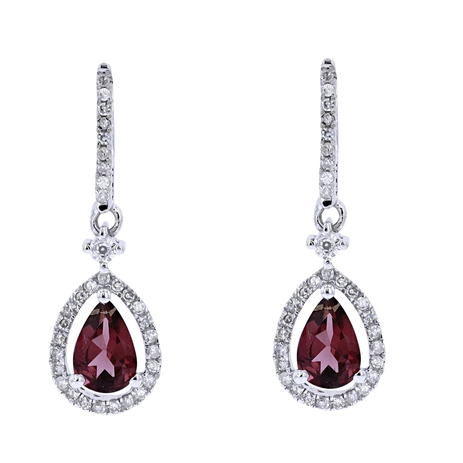 14K Gemstone Pear Cut Earrings<p><strong>More Colors Available</p></strong>