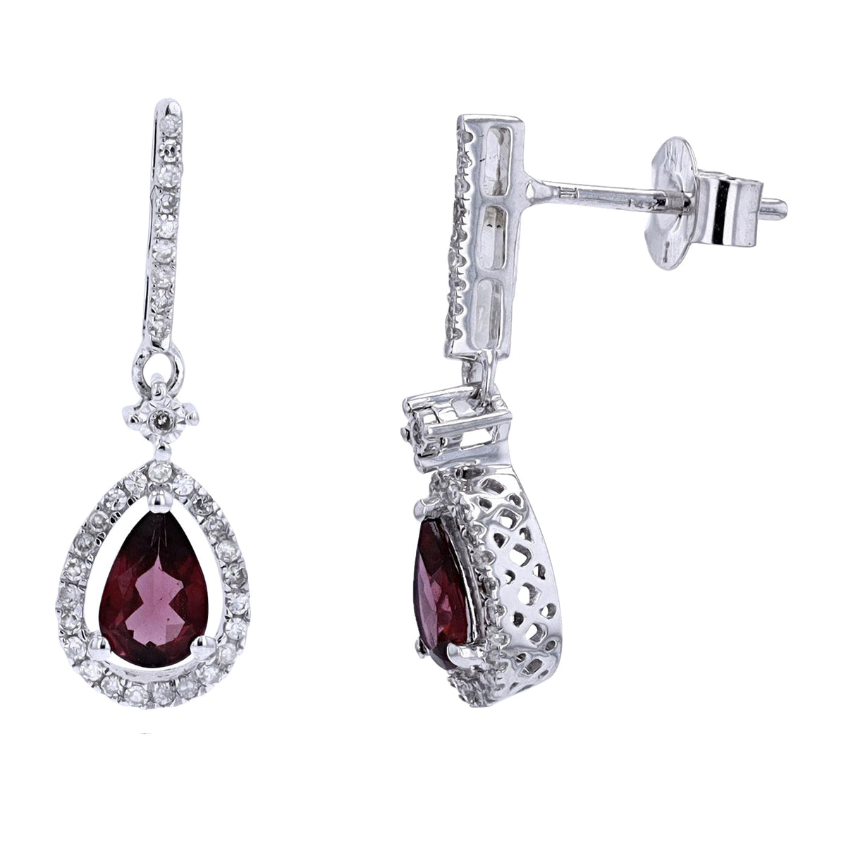 14K Gemstone Pear Cut Earrings<p><strong>More Colors Available</p></strong>