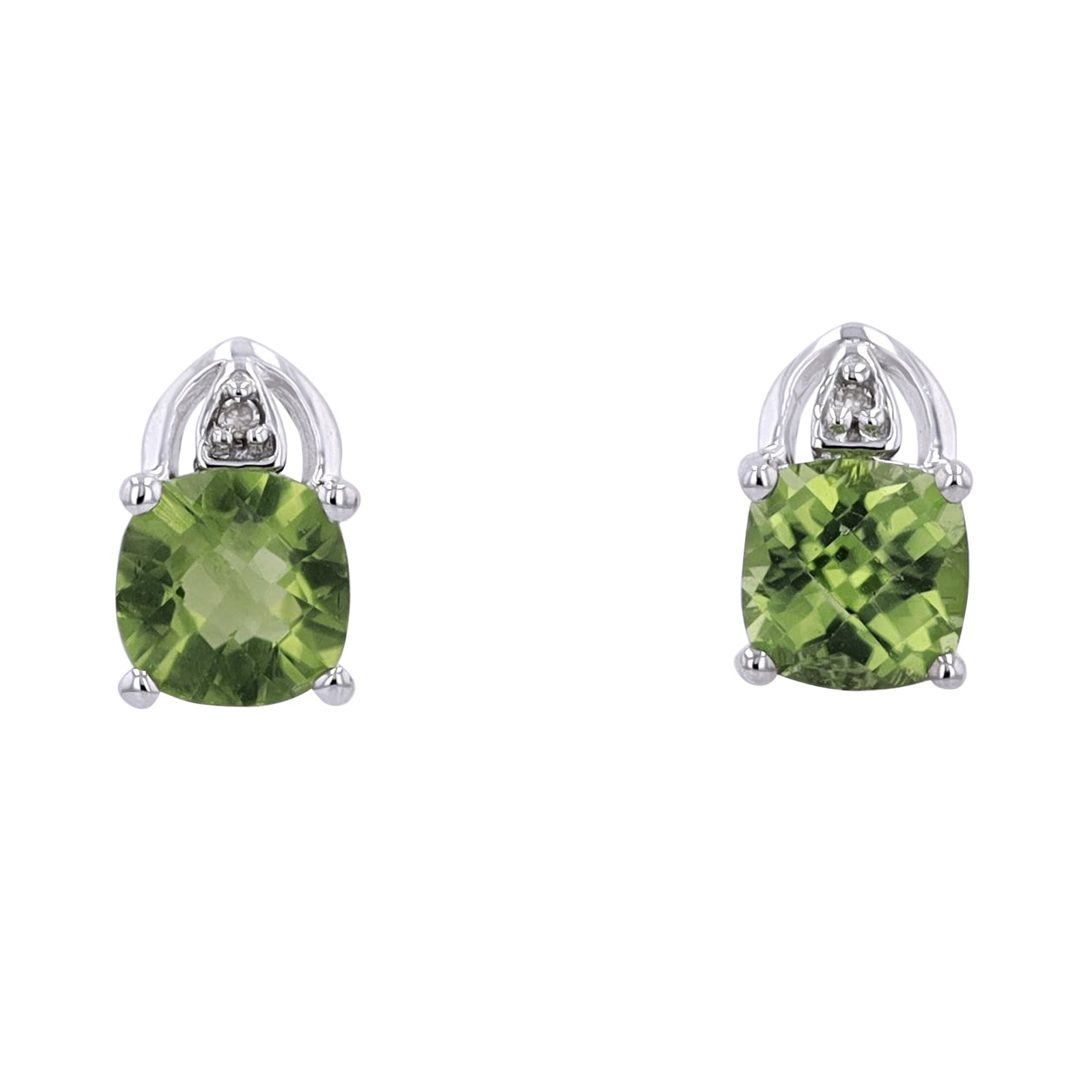 10K WG Gemstone Earrings<p><strong>More Colors Available</p></strong>