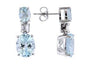 14K EFFY WG 4.20 CT Aqua Earrings