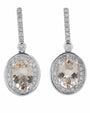 14K EFFY WG 2.10 CTW Morganite Earrings