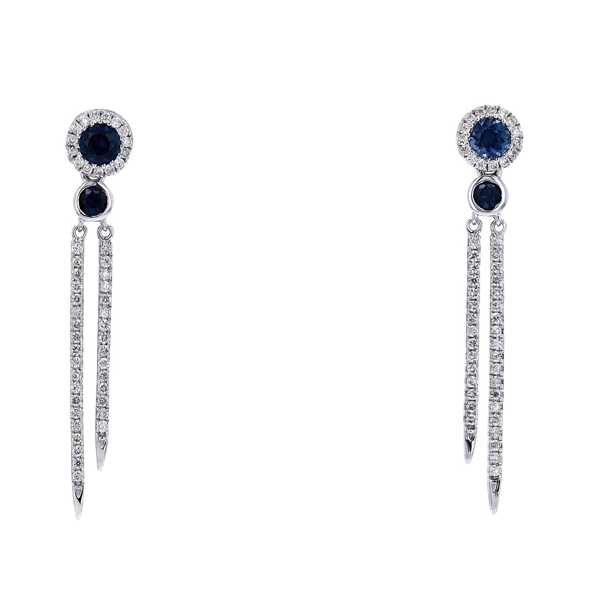 14K Gemstone Dangle Earrings<p><strong>More Colors Available</p></strong>