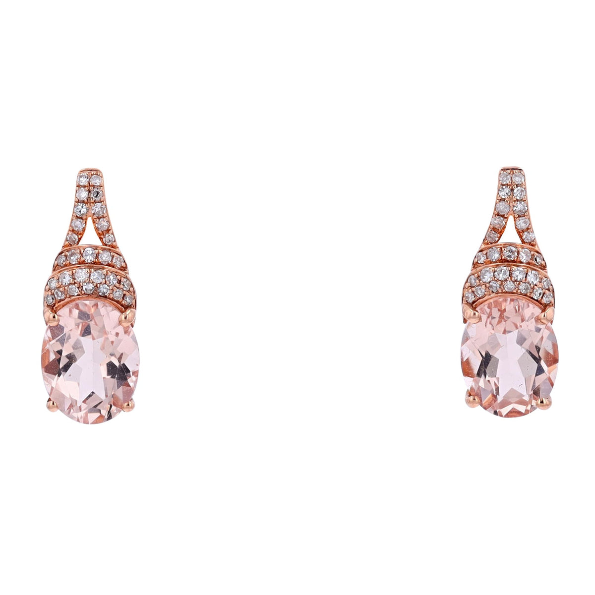 14K RG EFFY Morganite Earrings