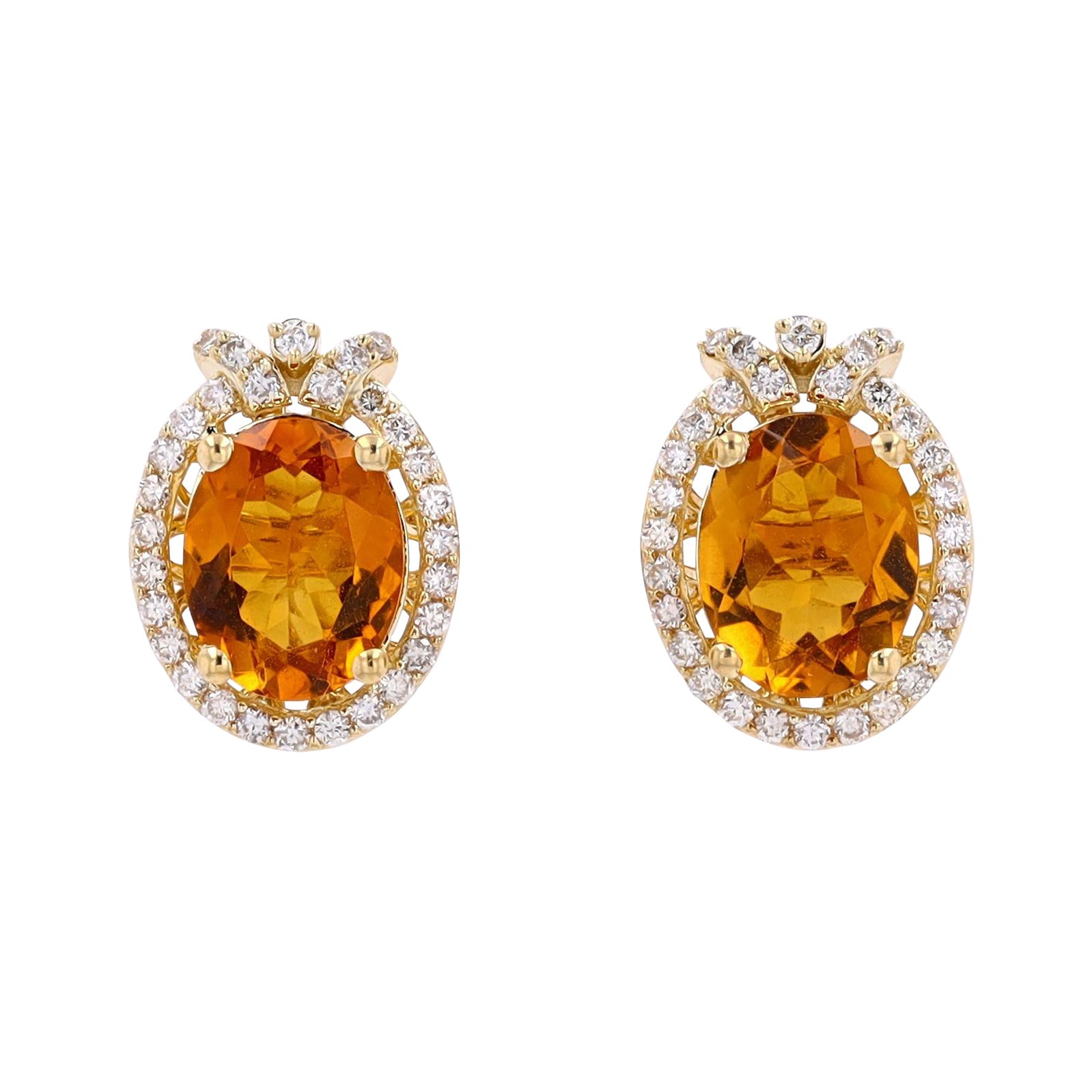 10K Citrine Oval Earrings<p><strong>More Colors Available</p></strong>