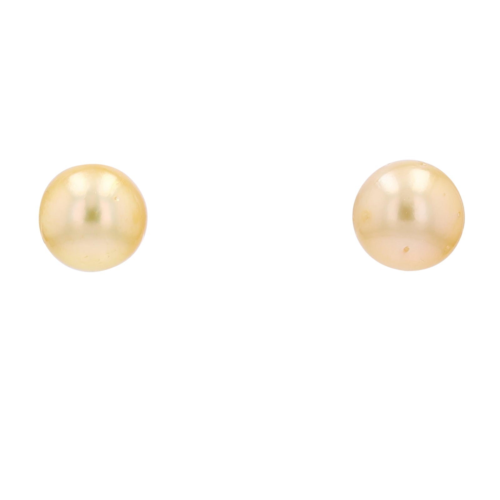18K YG Pearl Studs