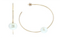 14K EFFY YG Freshwater Pearl Hoop Earrings