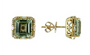 14K EFFY YG 6.08 CT Green Amethyst Earrings