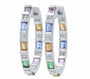 14K EFFY WG 1.27 CTW Multicolor Inside-Out Hoops