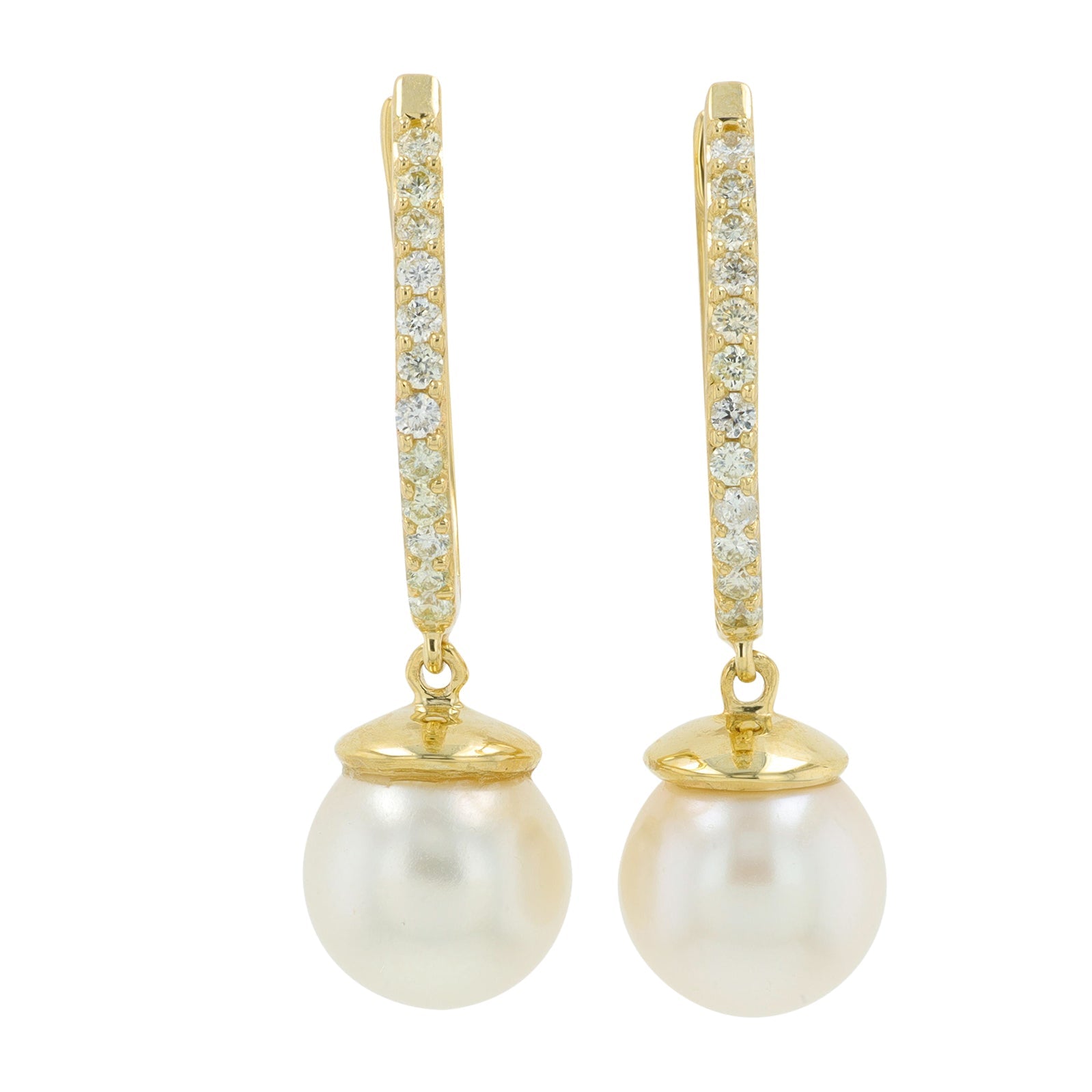14K YG 7 MM Pearl Earrings