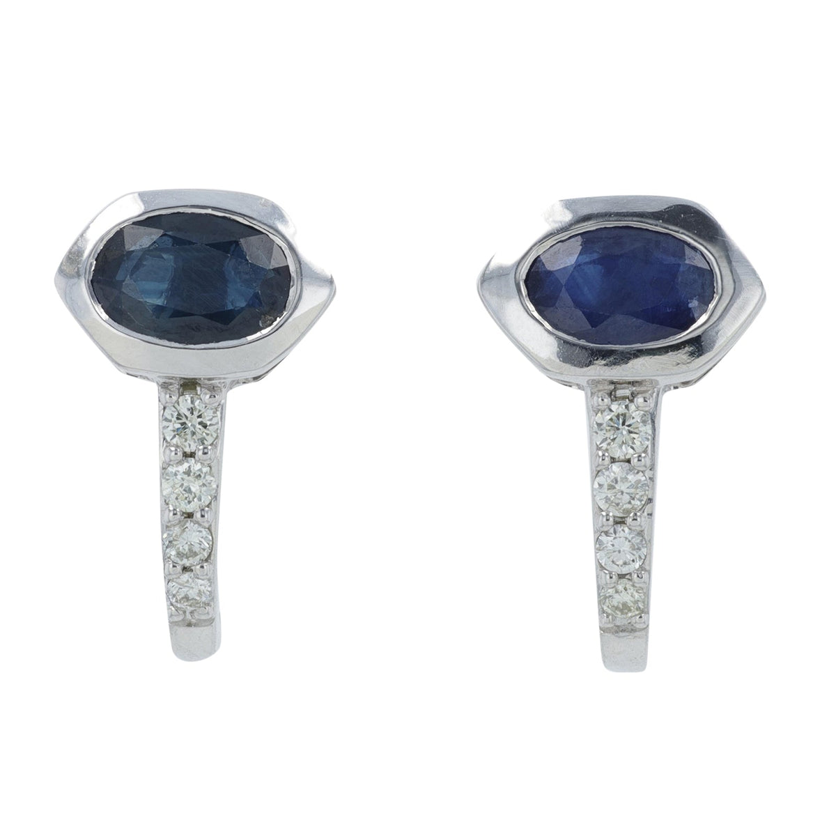 14K Gemstone J-Hoop Earrings<p><strong>More Colors Available</p></strong>
