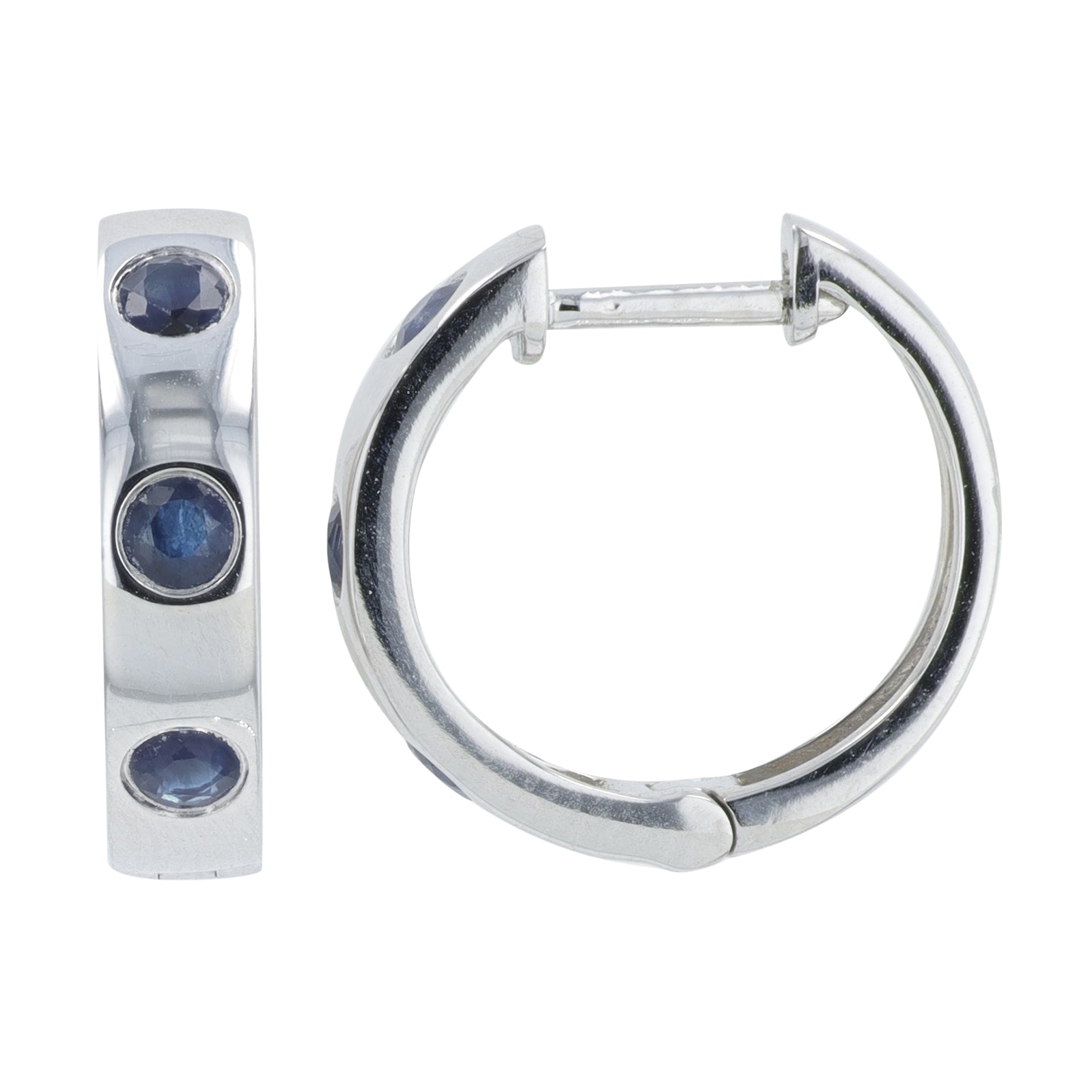 14K Gemstone Hoops<p><strong>More Colors Available</p></strong>