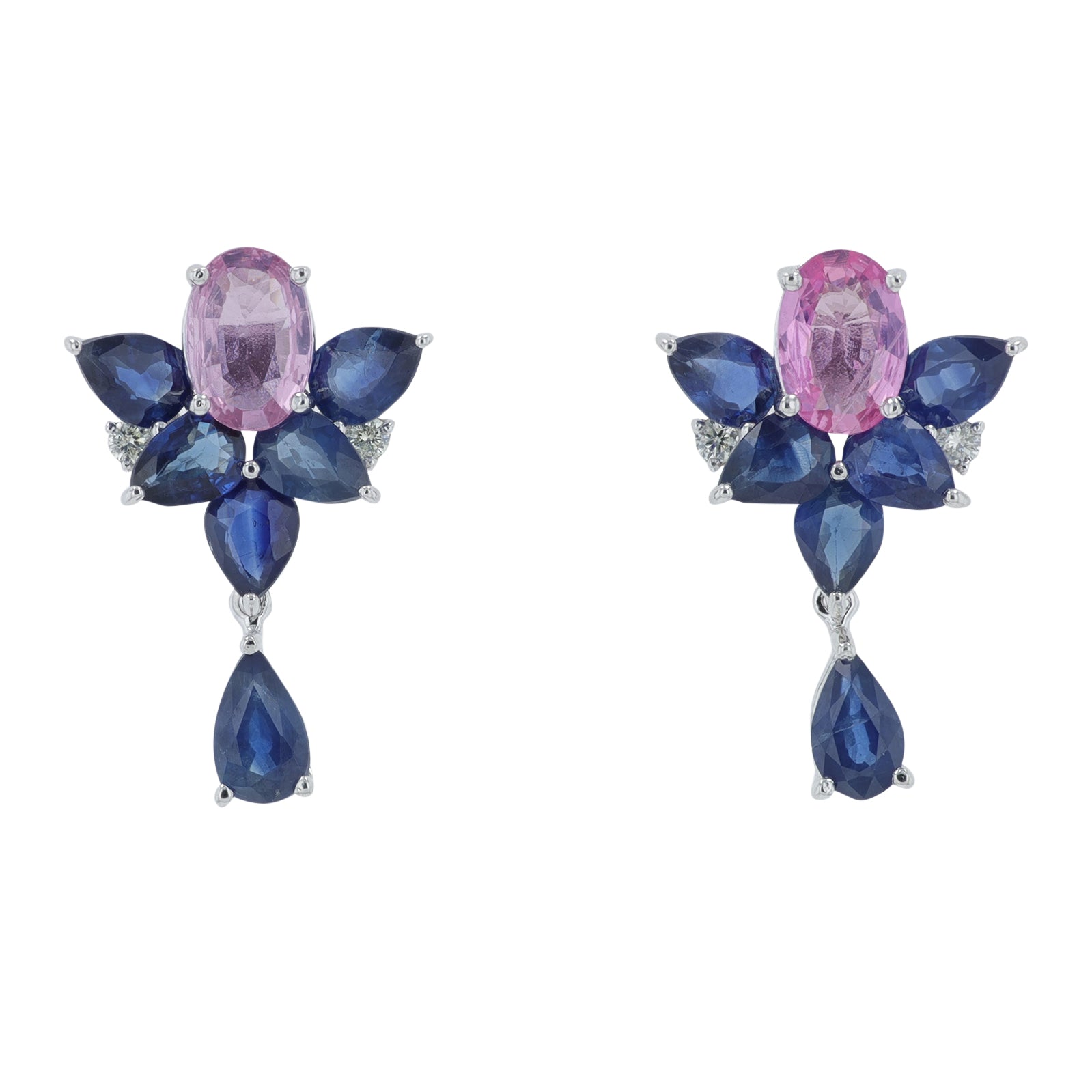 14K WG Multi Gemstone Earrings<p><strong>More Colors Available</p></strong>