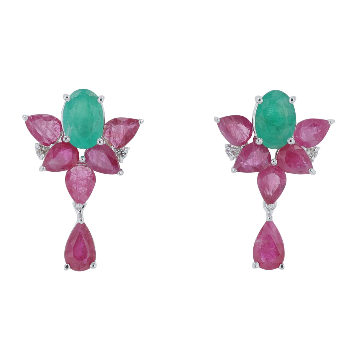 14K WG Multi Gemstone Earrings<p><strong>More Colors Available</p></strong>