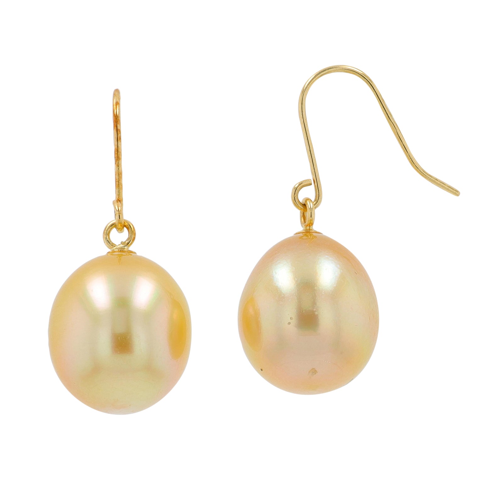 18K YG Pearl Earrings