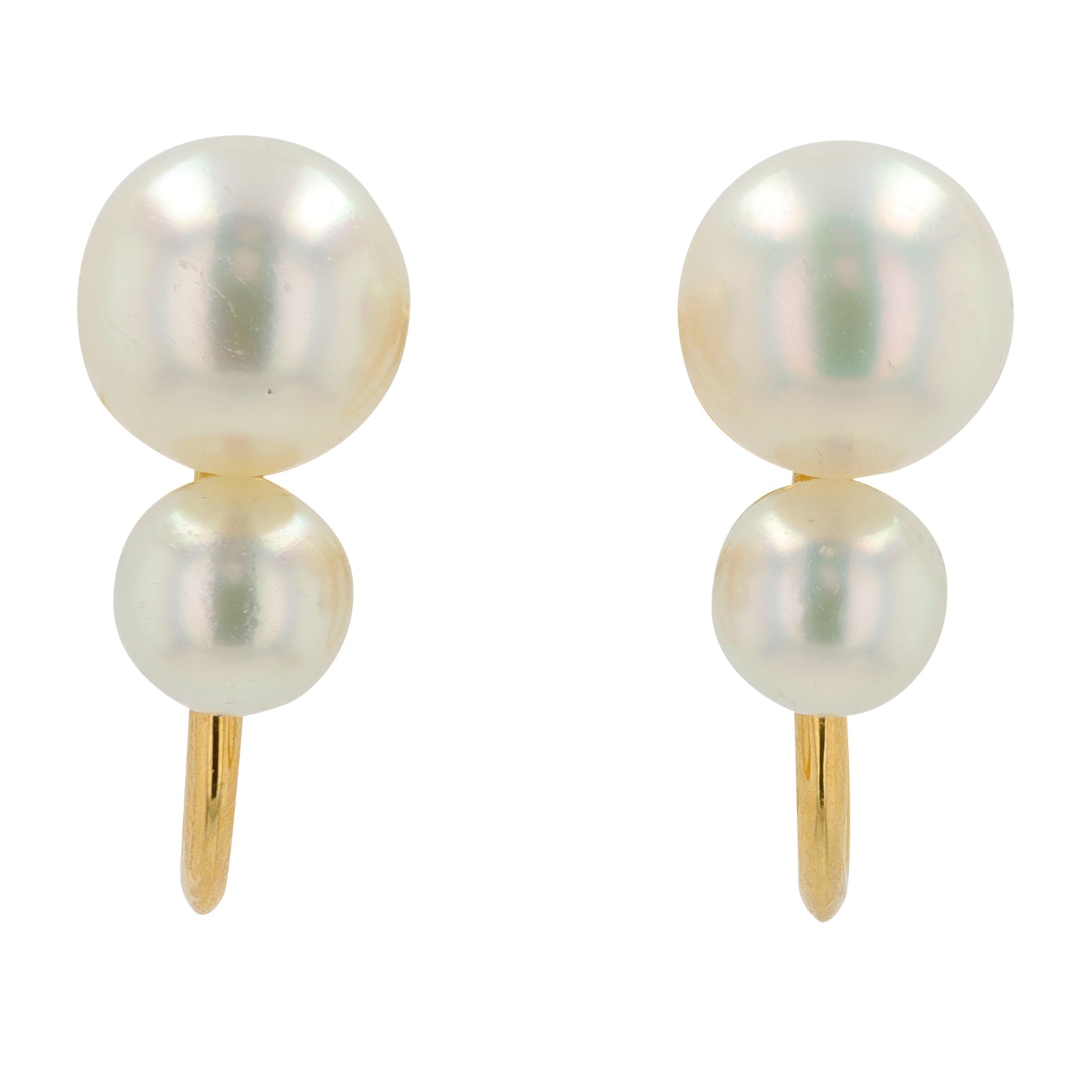18K YG Mikimoto 4.5 - 6 MM Pearl Earrings