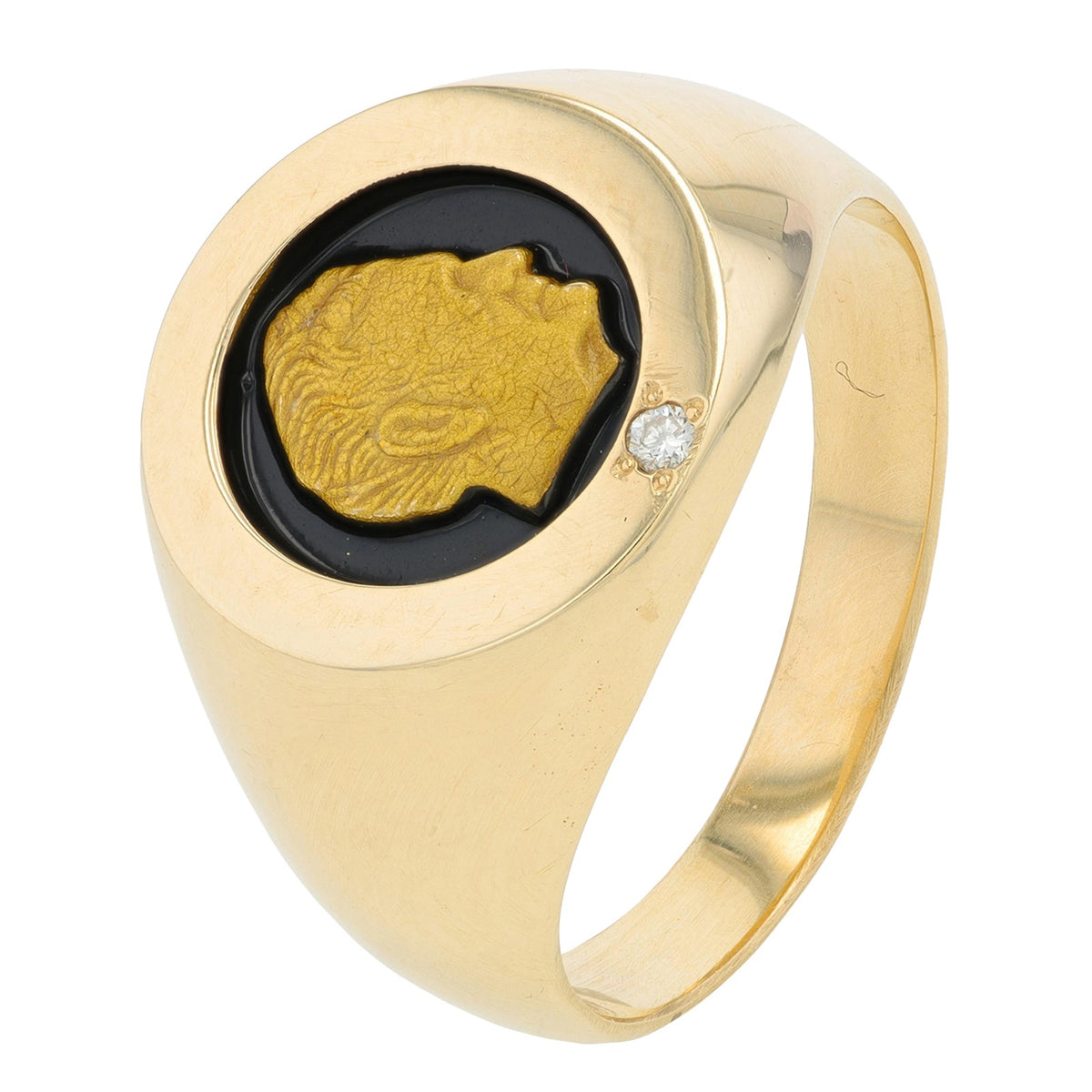 10K YG .02 CTW Diamond Gents Ring