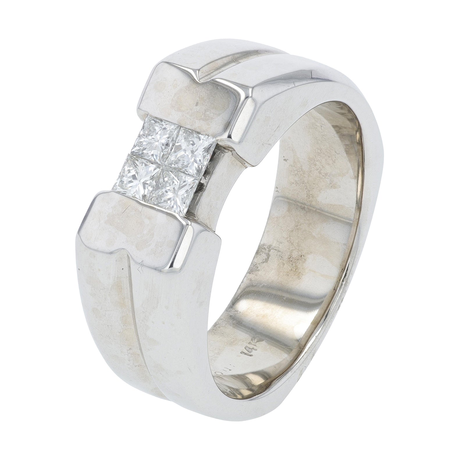 14K WG .50 CTW Diamond Gents Ring