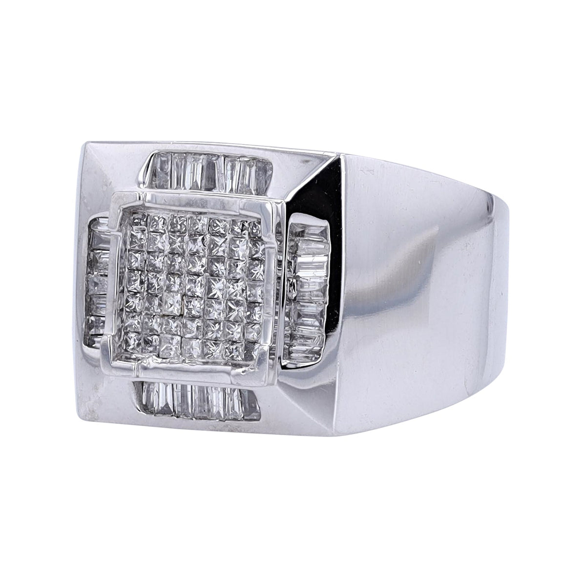 14K WG 1 CT Gents Ring