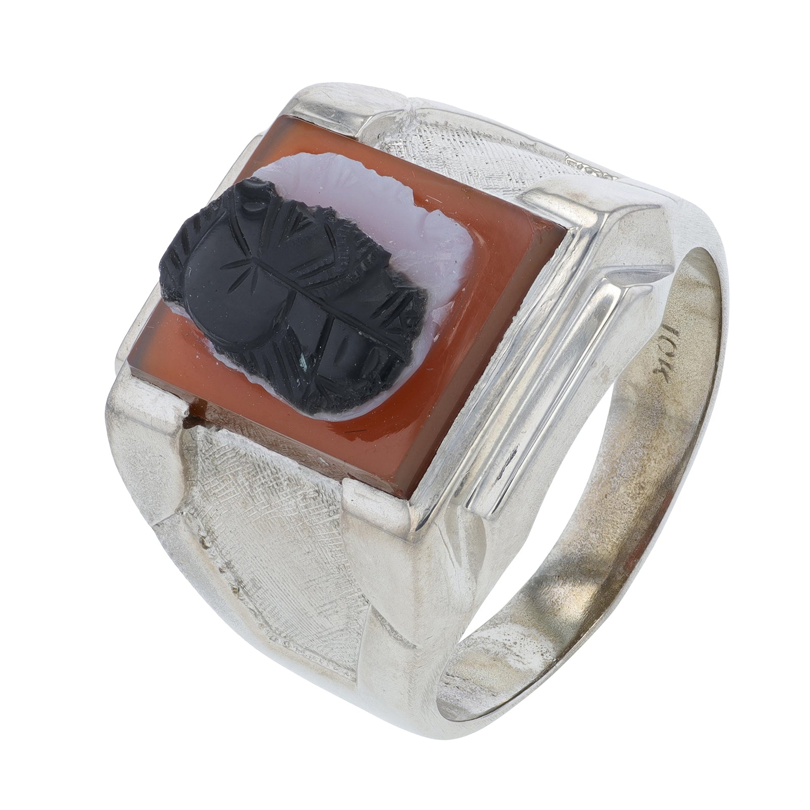 10K WG Cameo Gents Ring