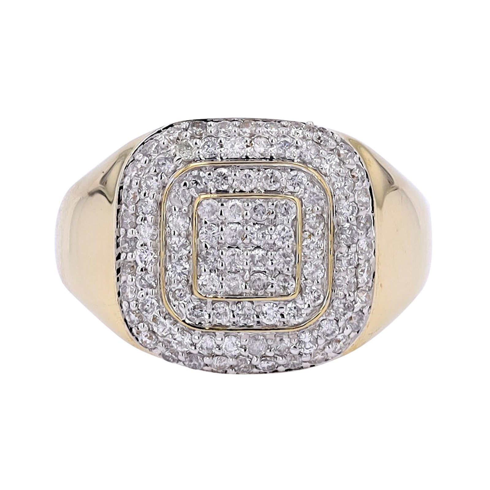 10K 1 CTW Diamond Gents Ring<p><strong>More Colors Available</p></strong>