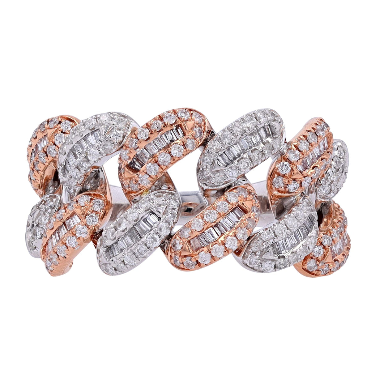 14K Diamond Links Gents Ring<p><strong>More Colors Available</p></strong>
