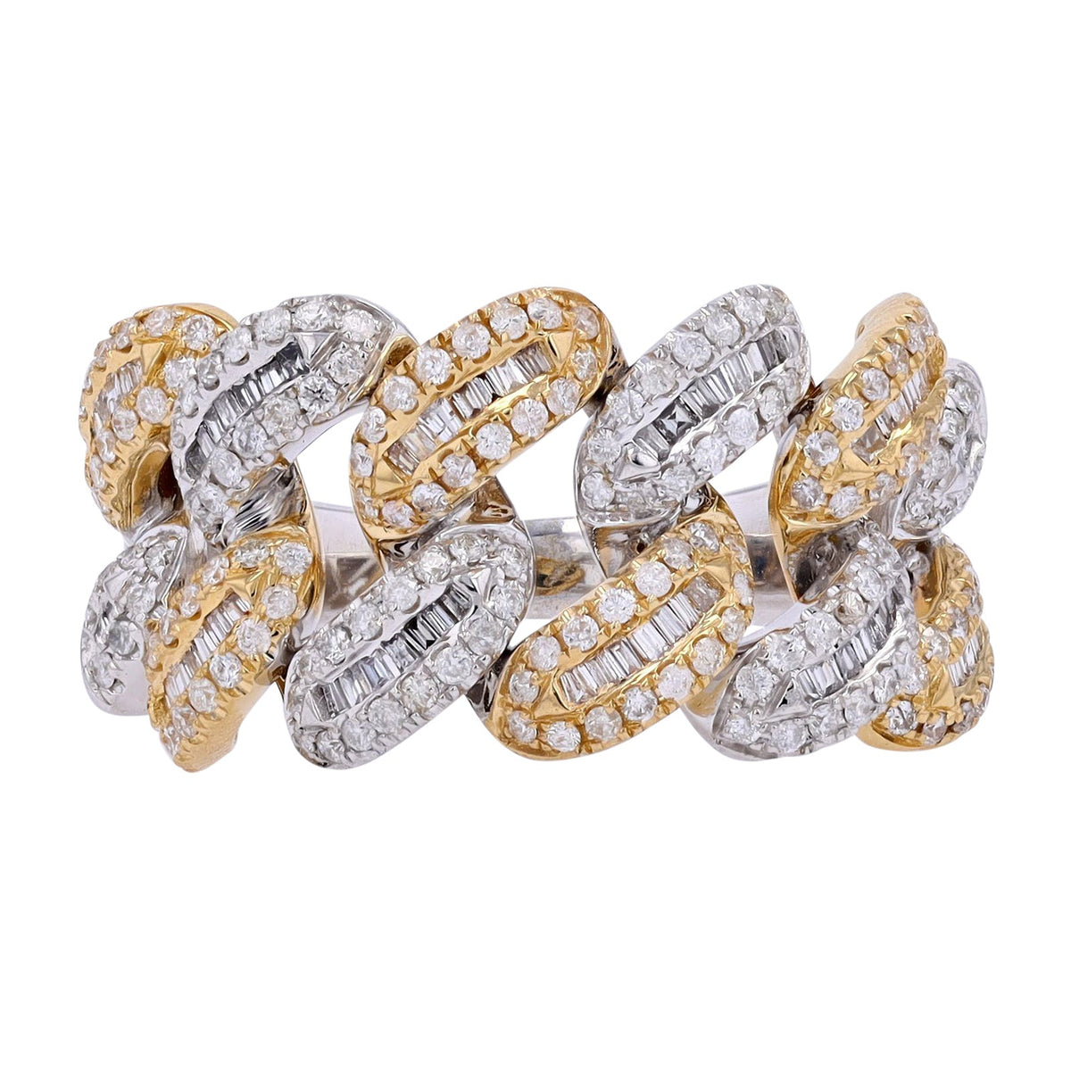 14K Diamond Links Gents Ring<p><strong>More Colors Available</p></strong>