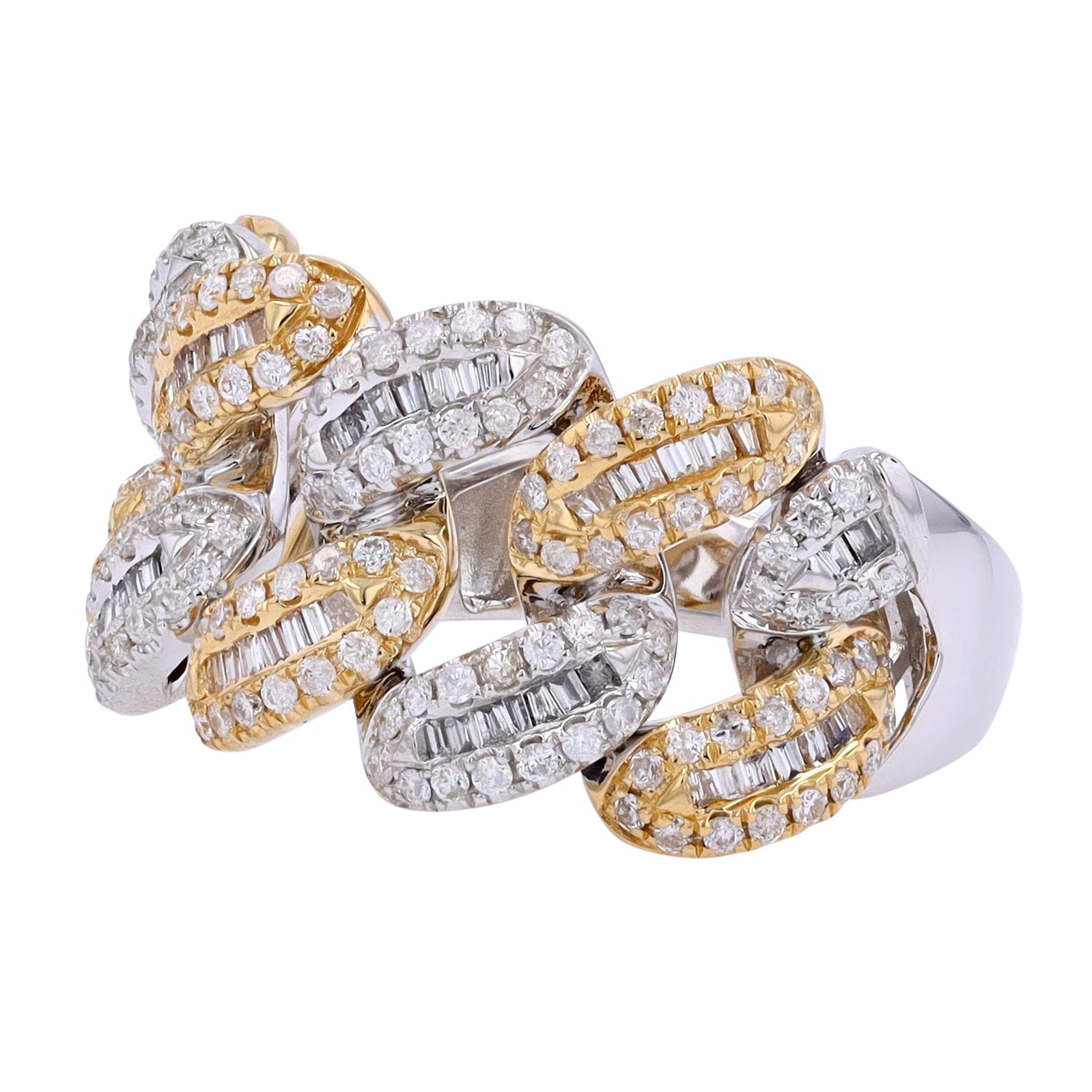 14K Diamond Links Gents Ring<p><strong>More Colors Available</p></strong>