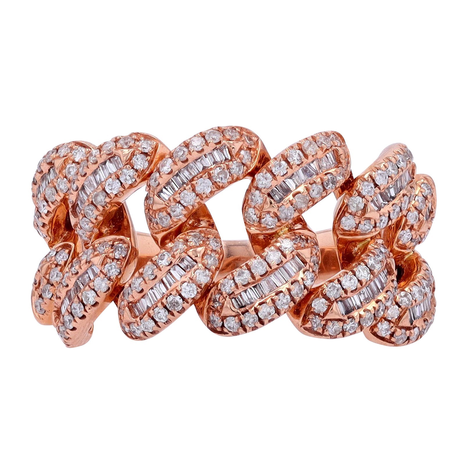 14K Diamond Links Gents Ring<p><strong>More Colors Available</p></strong>