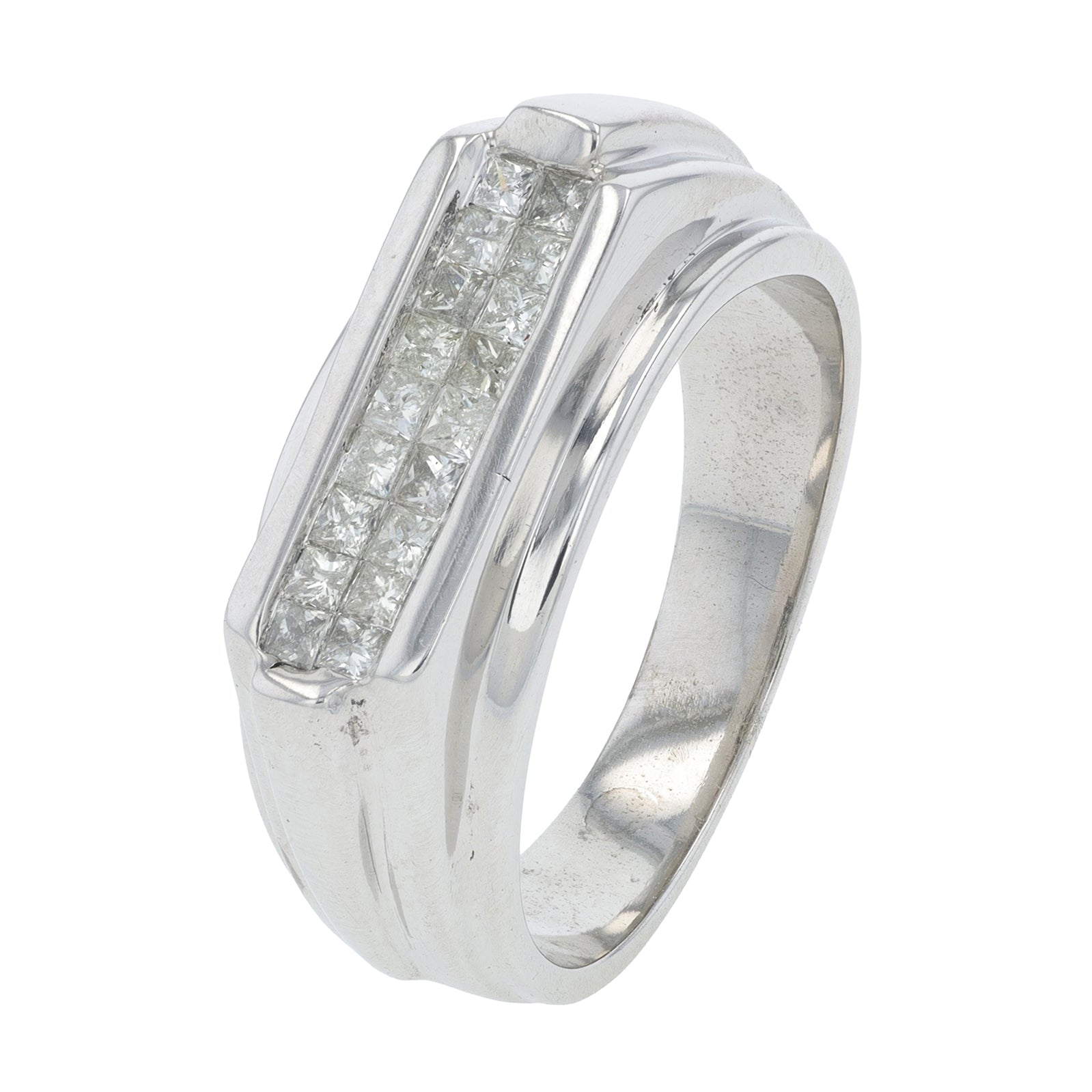 14K WG .50 CT Diamond Gents Ring
