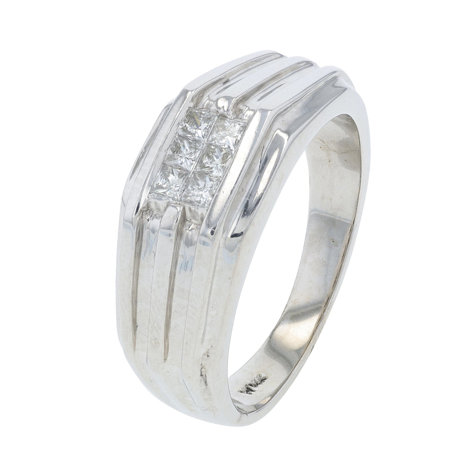 14K WG .35 CT Diamond Gents Ring