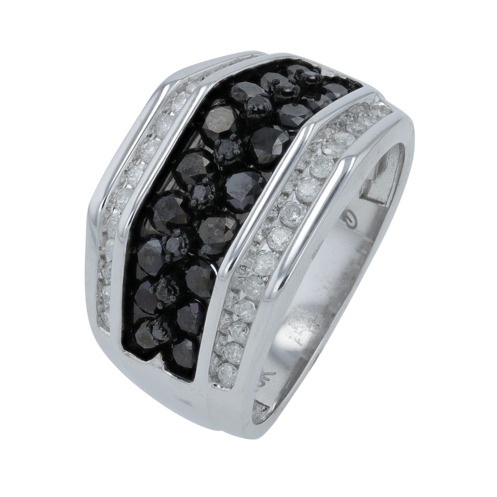 10K WG 2 CT Diamond Gents Ring