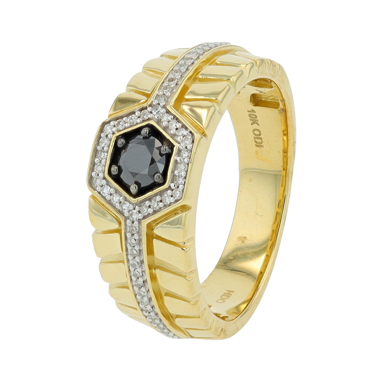10K YG 0.50 CTW Diamond Gents Ring