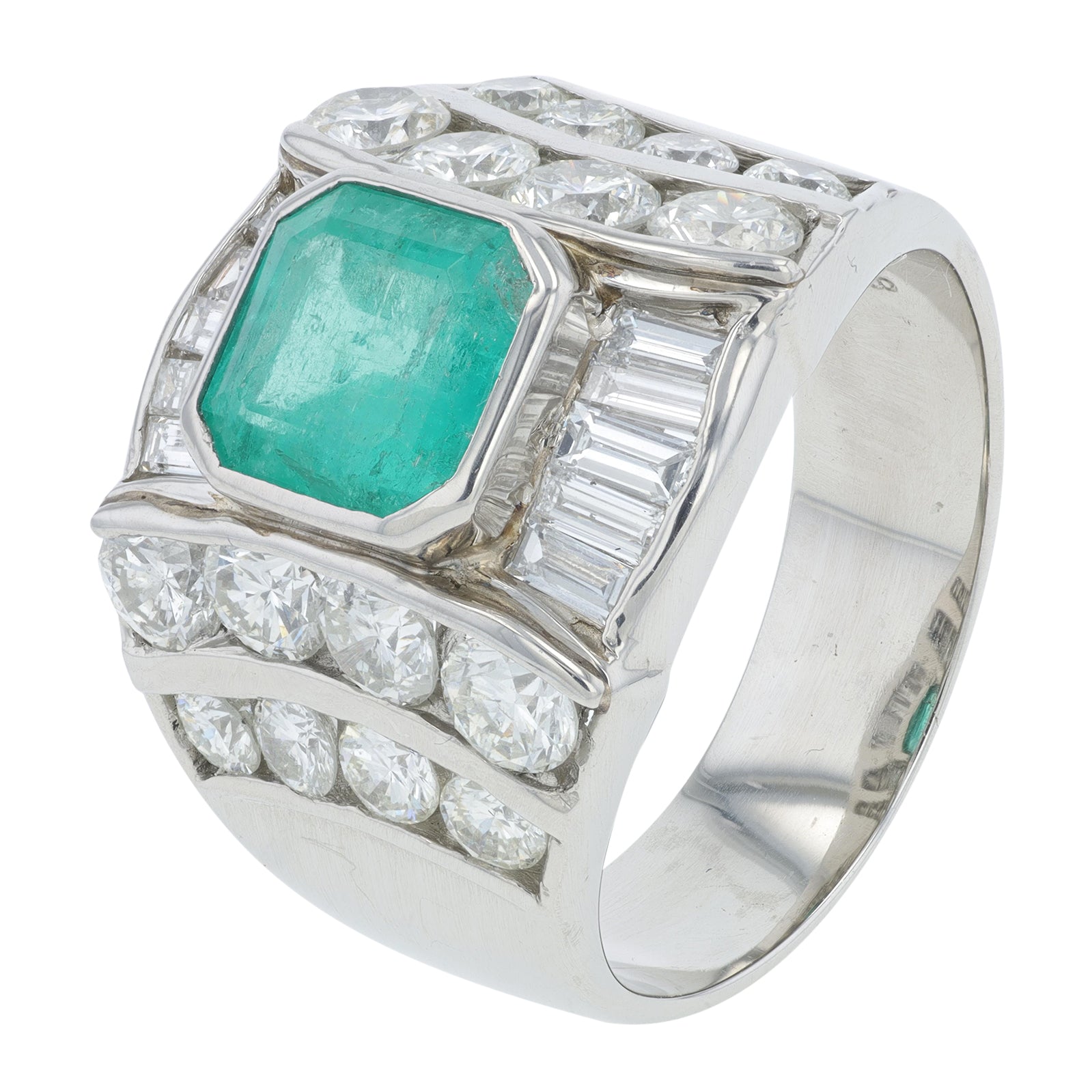 PT900 1.98 CT Emerald Ring