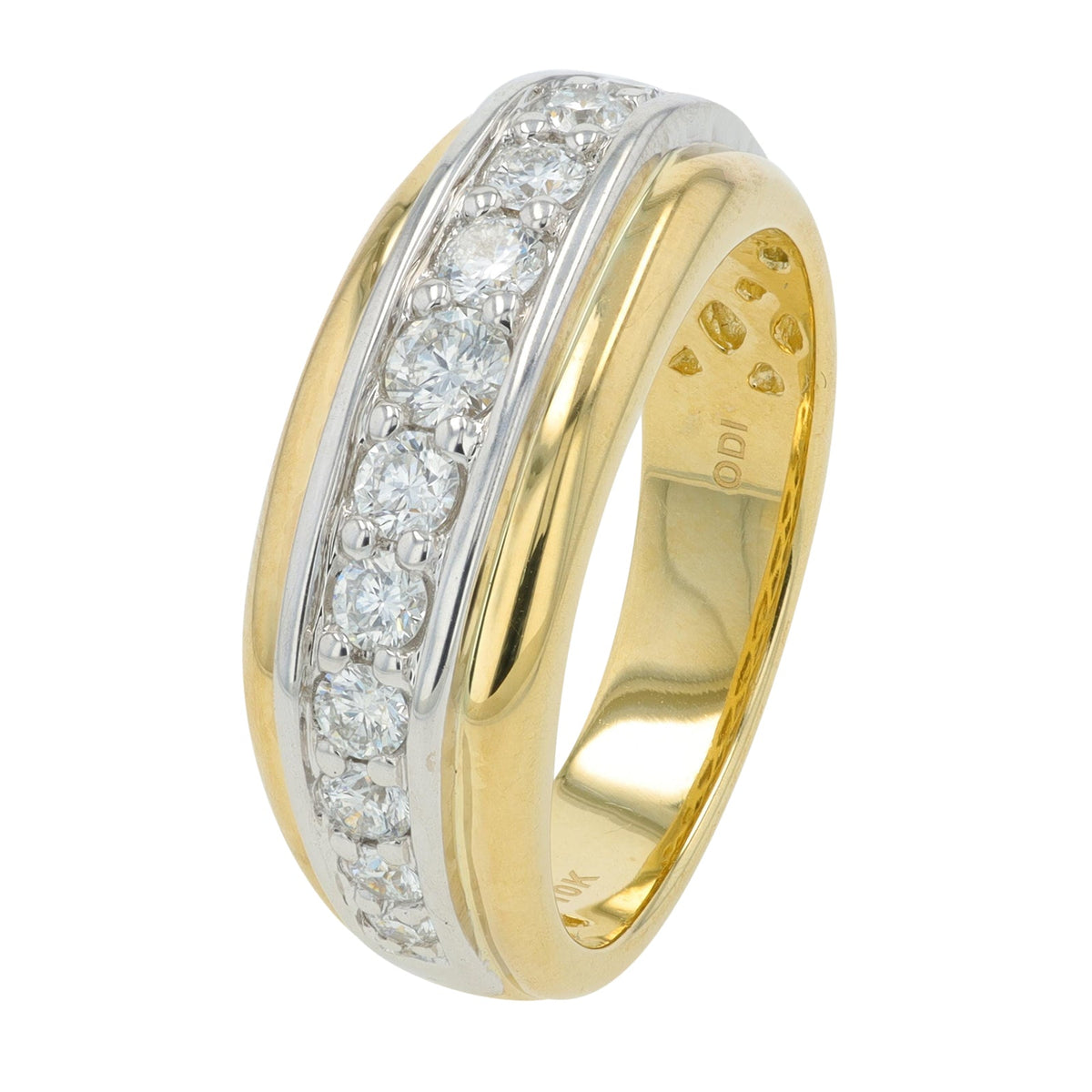 10K YG 1 CT Diamond Gents Ring