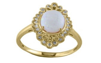 14K YG EFFY Opal Ring