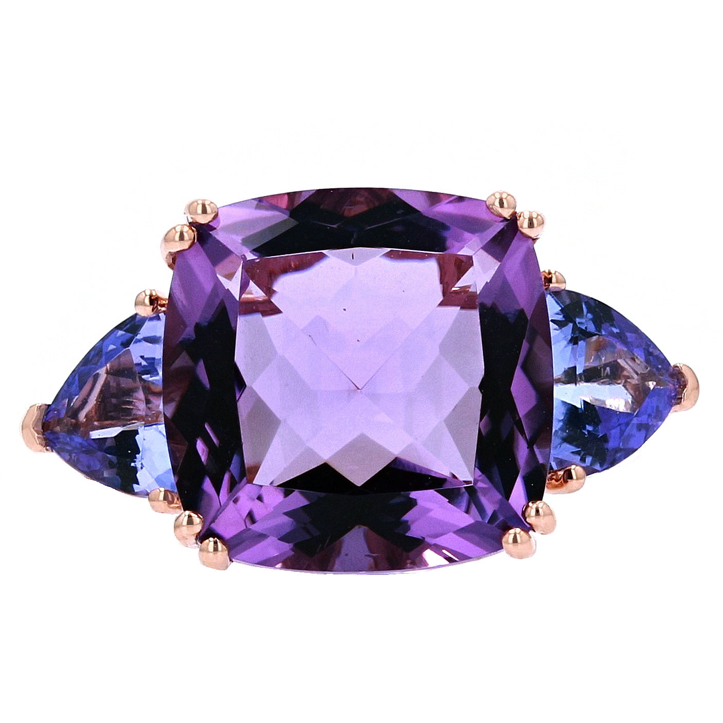 14K RG Amethyst & Tanzanite Effy Ring