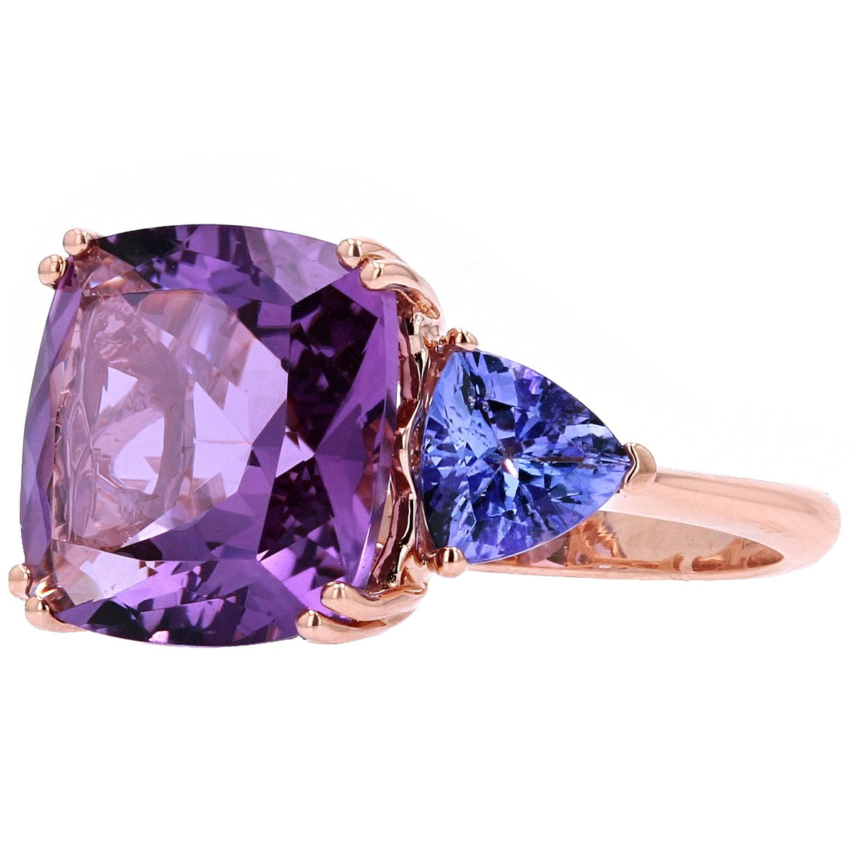 14K RG Amethyst & Tanzanite Effy Ring