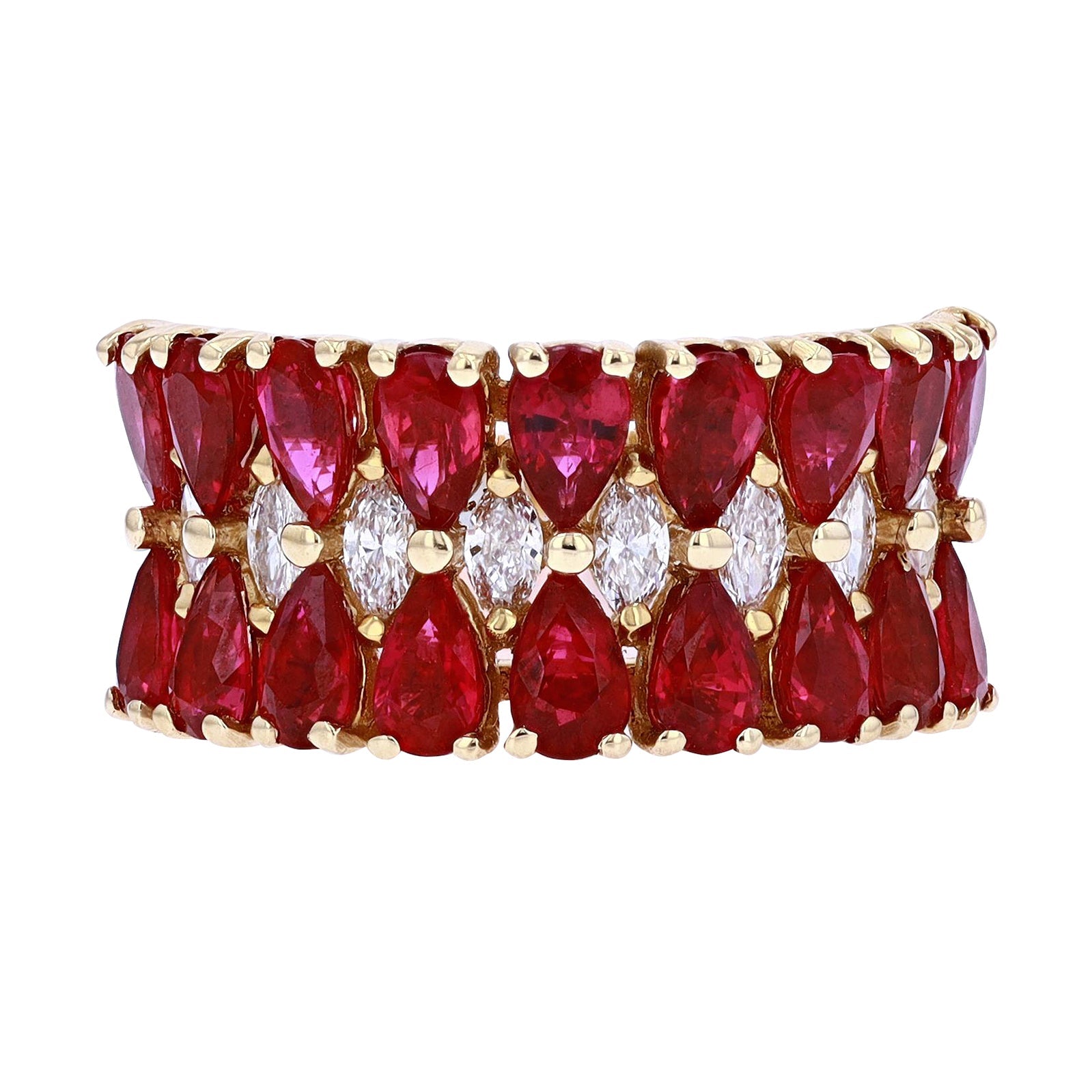 14K YG EFFY Ruby Ring