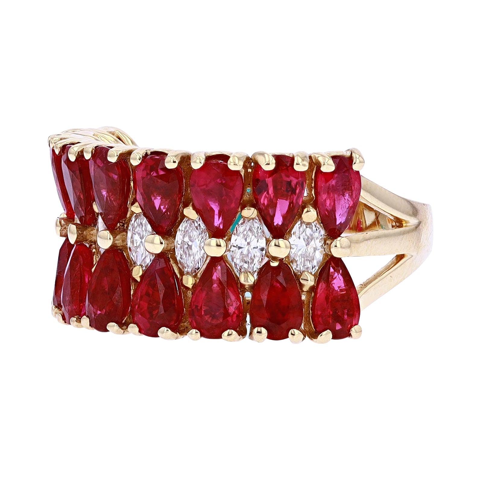 14K YG EFFY Ruby Ring