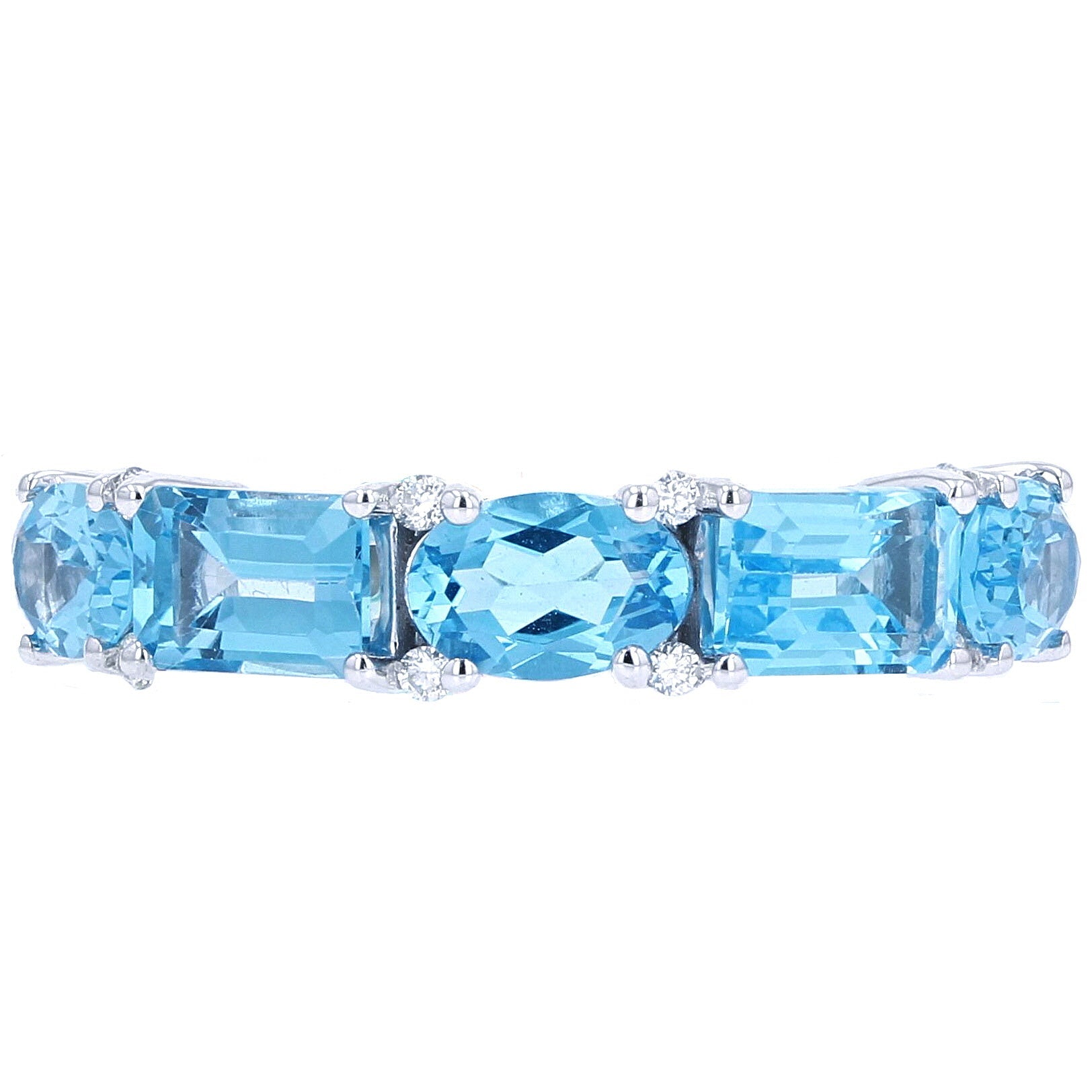 14K WG Blue Topaz EFFY Band